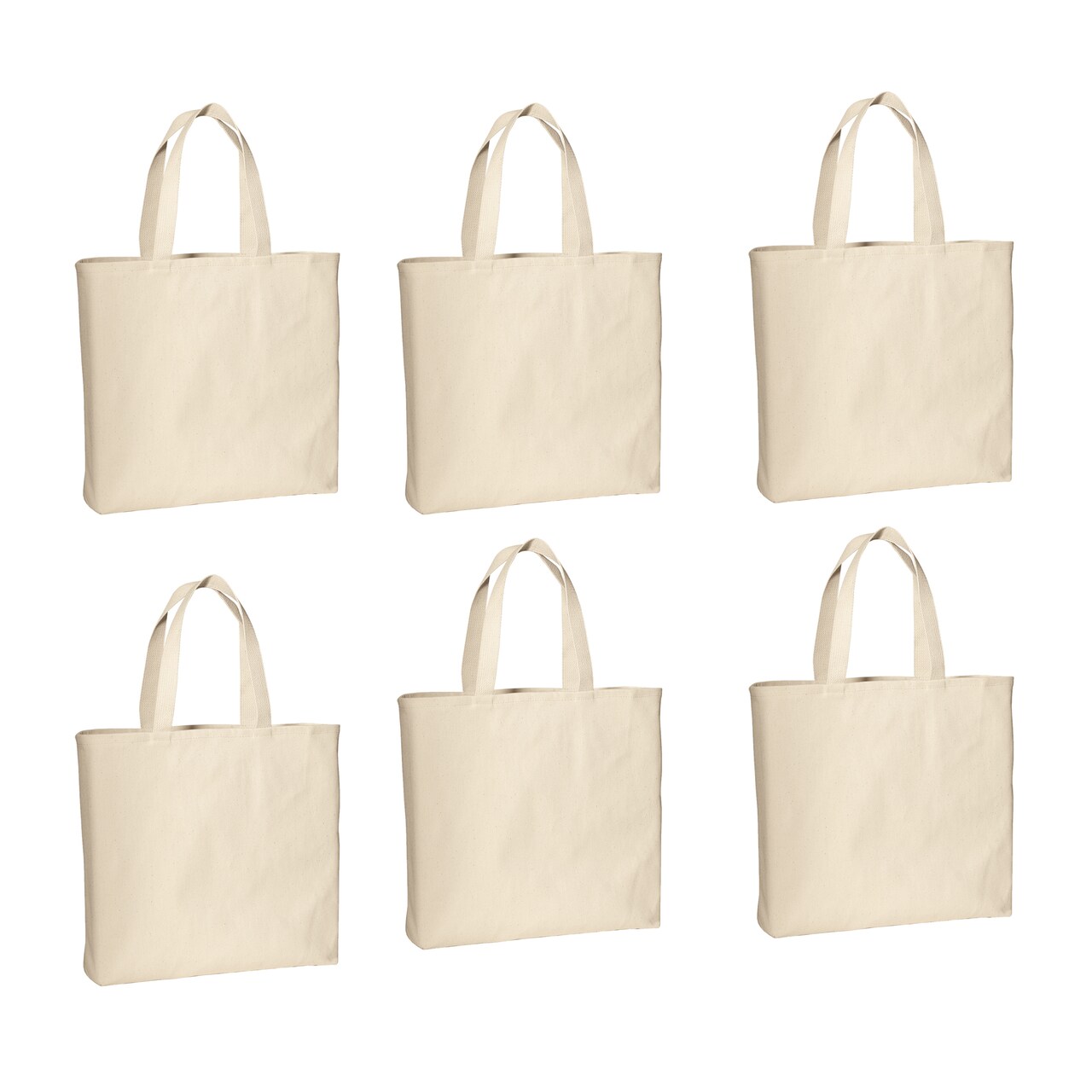 Multipack Heavy Canvas Twill Convention Bag | Reusable Blank Party Favor Tote Bags for Daily Use | Raheev®